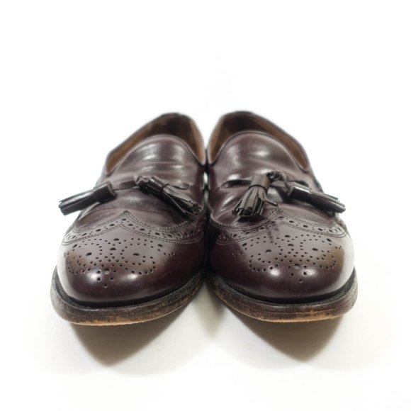 Allen Edmonds Manchester Wingtip Tassel Loafers  - Men\'s Size 8 D - Burgundy main image 7
